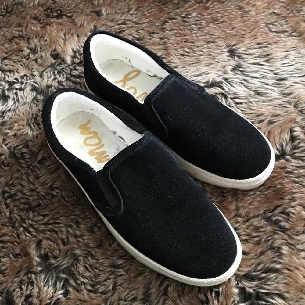 Sam Edelman black shade slip on sneaker